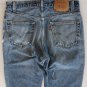 Distressed Hige Mens Levi 505 Red Tab Zip Fly Regular Fit Jeans 33 x 34