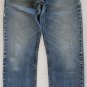 Distressed Hige Mens Levi 505 Red Tab Zip Fly Regular Fit Jeans 34 x 33