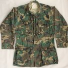 U.S. ARMY Military Field Shirt/Coat - Woodland Camo RIPSTOP - Small Long