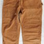 Carhartt Dungarees: Men's Flannel-Lined Duck Dungarees B111 BRN 44 x 31 USA NWOT