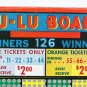 Vintage 10 cent 1850 hole " LU-LU BOARD" Punchboard NEW OLD STOCK USA