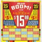 Vintage 25 cent 1200 hole " BIG BOOM " Punchboard NEW OLD STOCK USA