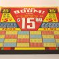 Vintage 25 cent 1200 hole " BIG BOOM " Punchboard NEW OLD STOCK USA