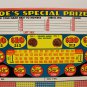 Vintage 25 cent 1500 hole " JOE'S SPECIAL PRIZE " Punchboard NEW OLD STOCK USA