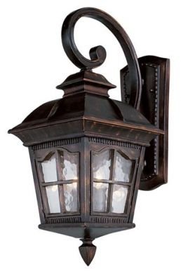 Trans Globe Antique Rust Outdoor Wall Lantern 5420AR