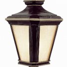 Trans Globe Brown and Gold Outdoor Post Top Lantern 5843BGO