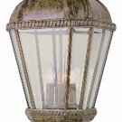 Trans Globe Rust Outdoor Post Top Lantern with Clear Beveled Glass 5153BRT