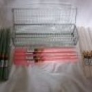 Leaded Glass Gift Box with 12 Tapered Candles
