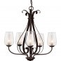 Trans Globe Oil Rubbed Bronze Five Light Chandelier 70385ROB