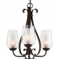 Trans Globe Oil Rubbed Bronze Three Light Chandelier 70387ROB