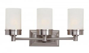 Trans Globe Brushed Nickel Bathroom Vanity Light 70333BN