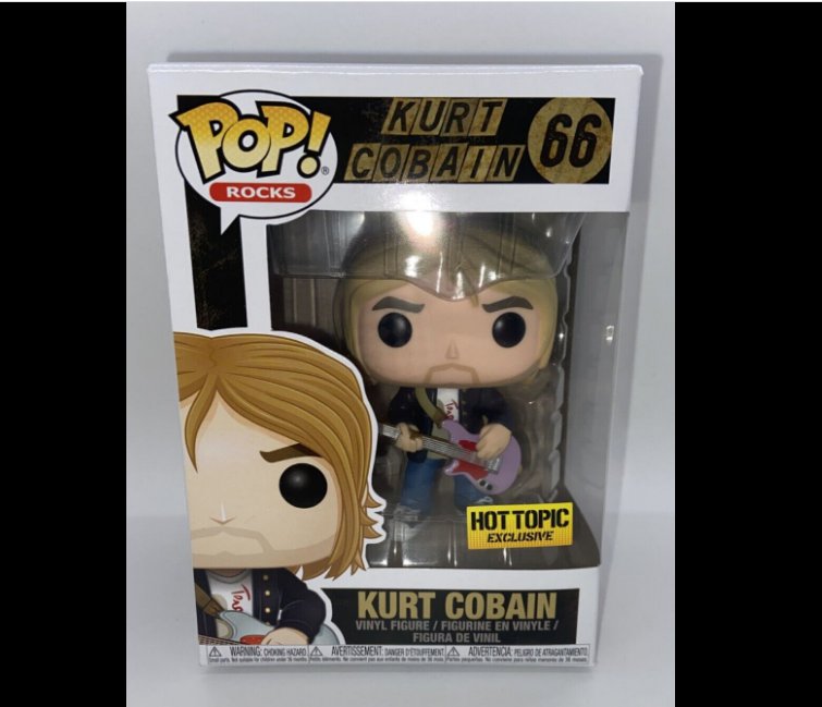 Funko Pop! Rocks Kurt Cobain 66Kurt Cobain Exclusive Vinyl Action