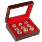 Full Set 9PCS Los Angles Dodgers World Seires championship rings with case