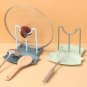 Kitchen Organizer Pot Lid Storage Rack Shelf Countertop Punch-free Spoons Pad Bracket