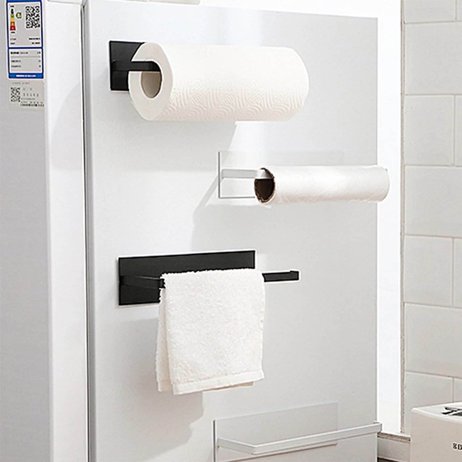 Paper Towel Holder Hooks Kitchen Storage Organizer