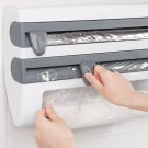 ADOREHOUSE Paper Towel Holder Sauce Bottle Rack Kitchen Organizer 4 In 1 Cling Film Cutting