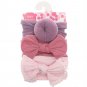 3Pcs/Set Solid Color Soft Nylon Elastic Baby Headband Bows Knotted Newborn Baby Girl Headbands