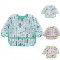 Baby Bibs New Cute Children Baby Stuff Toddler Waterproof Long Sleeve Art Smock Feeding