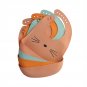 Waterproof Soft Baby Silicone Bibs Cute Cartoon Printed Kids Girl Boy Adjustable Children