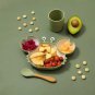 Bopoobo Baby Bowls Plates Spoons Silicone Suction Feeding Food Tableware BPA Free Non-Slip