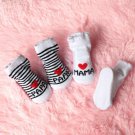 Baby Soft Cotton Socks Cute Love Mama Girls Boys Warm Socks Newborn Toddler Stripe