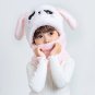 Winter Children Hat Plus Fleece Kids Caps Cartoon Hat For Girls Boys Scarf Thicken Cap