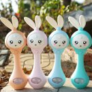 Baby Music Flashing Rattle Toys Rabbit Teether Hand Bells Mobile Infant Stop Weep Tear Rattles