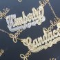 Personalized 14K Gold Plated / 2TONE Name Plate Necklace ANY NAME SHIPS FROM US