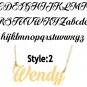 PERSONALIZED 14K GOLD PLATED NAME PLATE NECKLACE Any name Any Style Ship from US