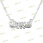 Personalized Gold Plated / 2TONE / SILVER DOUBLE Name Plate Necklace ANY NAME