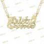 Personalized Gold Plated / 2TONE / SILVER SINGLE Name Plate Necklace ANY NAME
