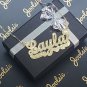 PERSONALIZED 18K GOLD PLATED SINGLE NAME PLATE , ANY NAME FREE CHAIN * FREE SHIP