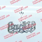 PERSONALIZED SILVER HANGING DANGLING NAME EARRINGS * ANY NAME* US SELLER