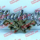 PERSONALIZED 14K GP  3D DOUBLE SCRIPT NAME PLATE NECKLACE BUTTERFLY  WITH CHAIN