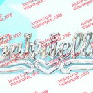 PERSONALIZED .925 STERLING SILVER NAME PLATE W/CHANIN ANY NAME/WORD . US SELLER