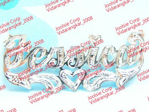 PERSONALIZED STERLING SILVER 925 SINGLE NAME PLATE CHAIN NECKLACE * FREE SHIP