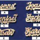 PERSONALIZED SINGLE 14K GOLD PLATED ANY NAME ANY STYLE PLATE NECKLACE FREE CHAIN