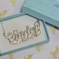 PERSONALIZED STERLING SILVER .925 SINGLE NAME PLATE CHAIN NECKLACE * FREE SHIP