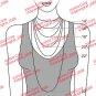 STERLING SILVER PERSONALIZED 3 INITIAL 1.5"  LARGE ROUND MONOGRAM  NECKLACE