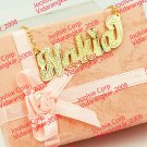 PERSONALIZED 14K GOLD PLATED  NAME PLATE CHAIN NECKLACE * CHOOSE ANY NAME