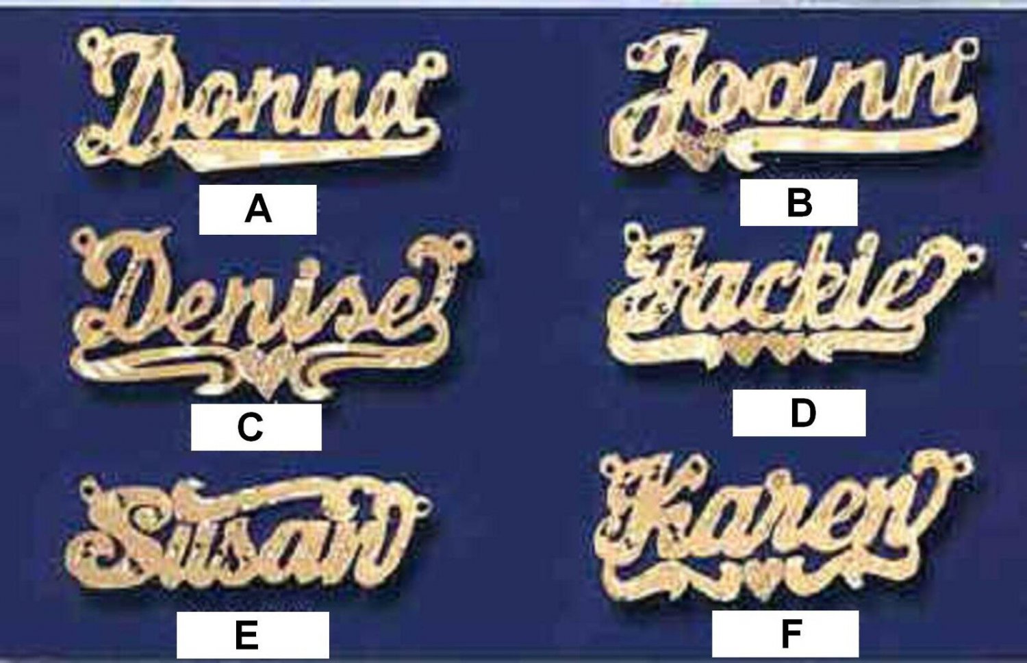 PERSONALIZED SINGLE 14K GOLD PLATED ANY NAME ANY STYLE PLATE NECKLACE US SELLER