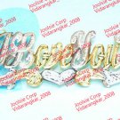 I LOVE YOU 14K GOLD LATED OR SILVER  NAME PLATE CHAIN NECKLACE