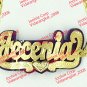 PERSONALIZED 14K GOLD PLATED NAME BRACELET , ANY COLOR ANY NAME P TO 9 LETTERS