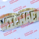 PERSONALIZED GP TWO 2 FINGER NAME RING DOUBLE  BLOCK letters ( US SELLER )