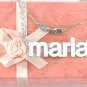 PERSONALIZED STERLING SILVER ANY NAME PLATE NECKLACE (LOWER CASE) US SELLER