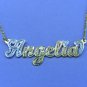 PERSONALIZED 14K GOLD PLATED NAME PLATE CHAIN NECKLACE * Any name up to 9 lette