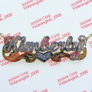 PERSONALIZED  3D DOUBLE SCRIPT NAME PLATE NECKLACE (any name) us seller