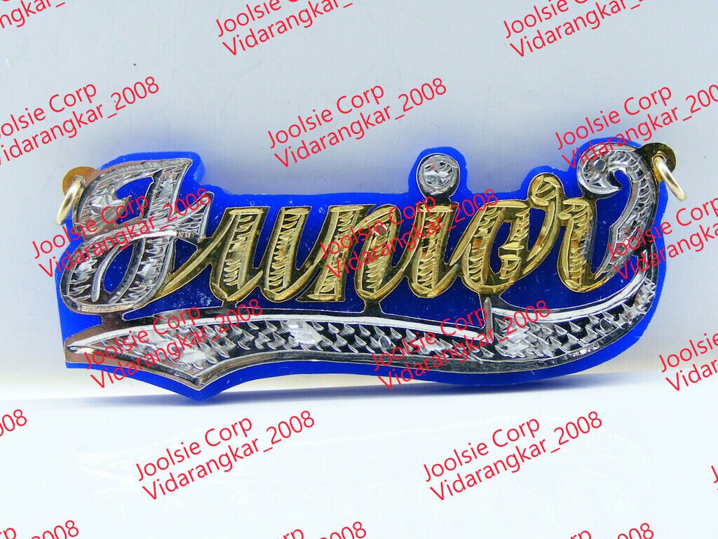 PERSONALIZED 14K GP ONYX / ACRYLIC UNISEX NAME PLATE NECKLACE *ANY NAME /COLOR