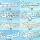 PERSONALIZED 14K GOLD PLATED  SINGLE NAME PLATE (16 STYLES ) FREE CHAIN & SHIP