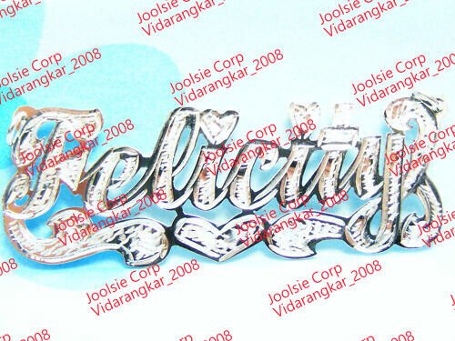 PERSONALIZED SOLID STERLING SILVER NAME NECKLACE CHAIN PENDANT * ANY NAME * US